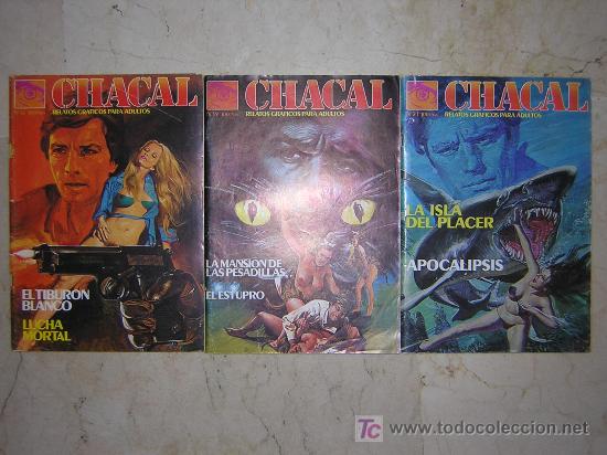C&oacute;mics: lote de tres tebeos chacal num.-  16, 19 y 21 - Foto 1