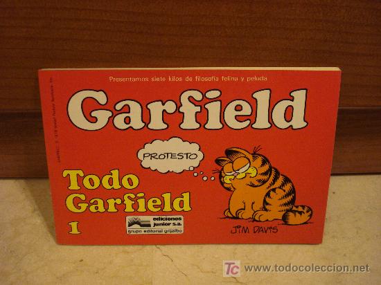C&oacute;mics: GARFIELD - N&ordm; 1 TODO GARFIELD - EDICIONES JUNIOR 1980 - Foto 1