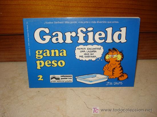 C&oacute;mics: GARFIELD N&ordm; 2 - GANA PESO - JUNIOR 1989 - Foto 1