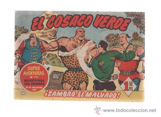 C&oacute;mics: el cosaco verden&ordm;71 original - Foto 1