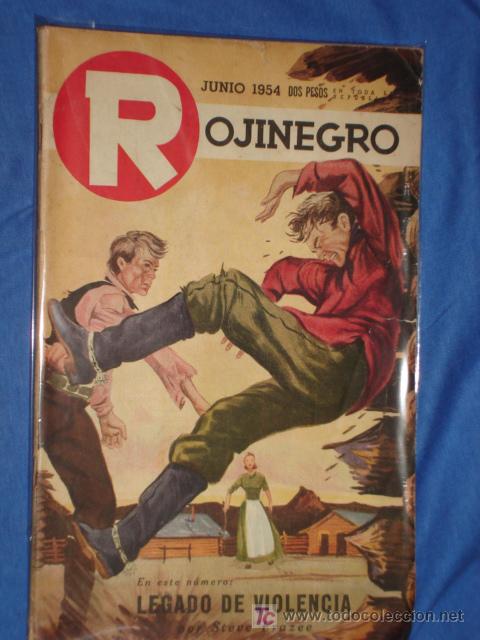 Fumetti: ROJINEGRO N&deg; 221 - LEGADO DE VIOLENCIA - STEVE FRAZZEE -  EDITORIAL BELL * A&Ntilde;O 1954 *