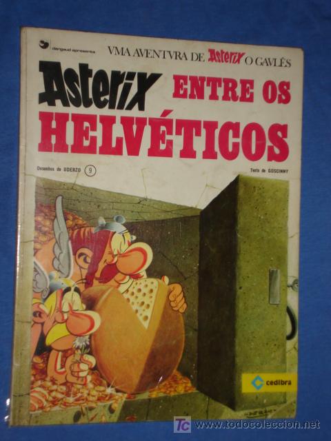 Comics: ASTERIX ENTRE OS HELVETICOS N&ordm; 9  EDITORIAL CEDIBRA - BRASIL- PORTUGUES * A&Ntilde;O 1970 *