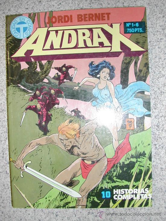 C&oacute;mics: ANDRAX. JORDI BERNET (CREADOR DE TORPEDO)  NUMEROS 1 A 6. - Foto 1
