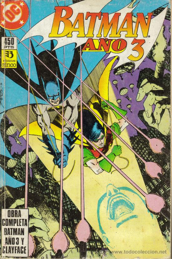 C&oacute;mics: BATMAN. A&Ntilde;O 3 Y CLAYFACE, OBRA COMPLETA (ZINCO) ORIGINAL1990 - Foto 1