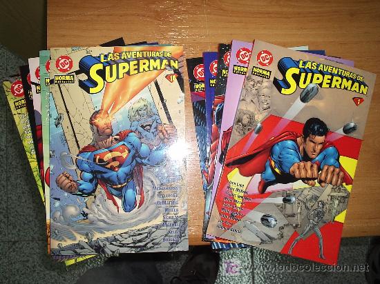 C&oacute;mics: LAS AVENTURAS DE SUPERMAN &iexcl; COMPLETO ! 10 NUMEROS / NORMA - Foto 1