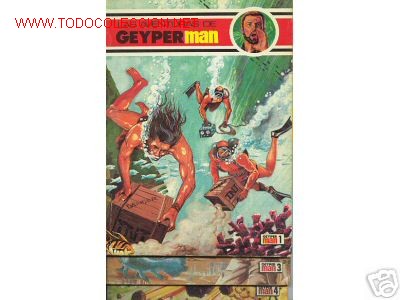 C&oacute;mics: LAS AVENTURAS DE GEYPER MAN. COMICS N&ordm; 1, 3 Y 4. 1978. - Foto 1
