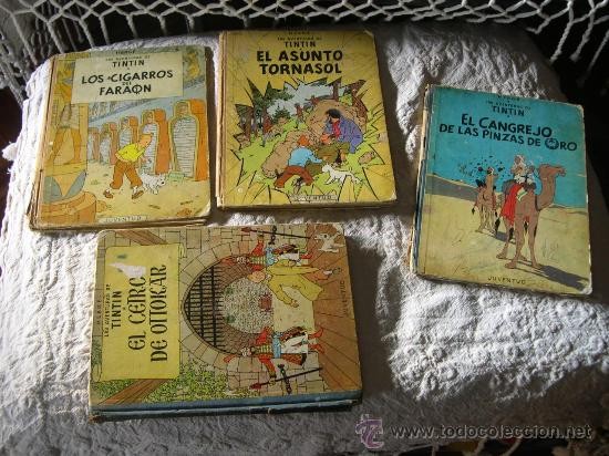 C&oacute;mics: 4 tintines antiguos