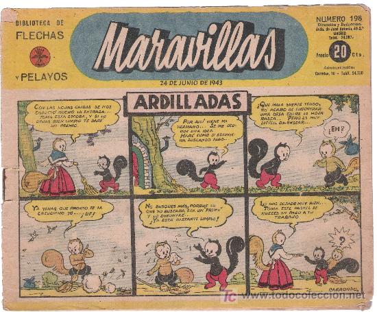 C&oacute;mics: Maravillas. n&ordm; 198. A&ntilde;o 1943 - Foto 1