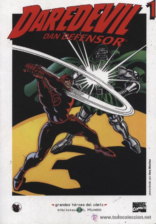 C&oacute;mics: Daredevil - Dan Defensor 1. Colecci&oacute;n grandes h&eacute;roes del c&oacute;mic. 194 p&aacute;ginas. - Foto 1