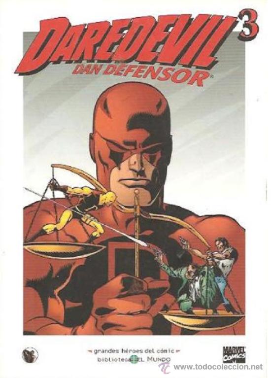 C&oacute;mics: Daredevil - Dan Defensor 3. Colecci&oacute;n grandes h&eacute;roes del c&oacute;mic. 194 p&aacute;ginas. - Foto 1