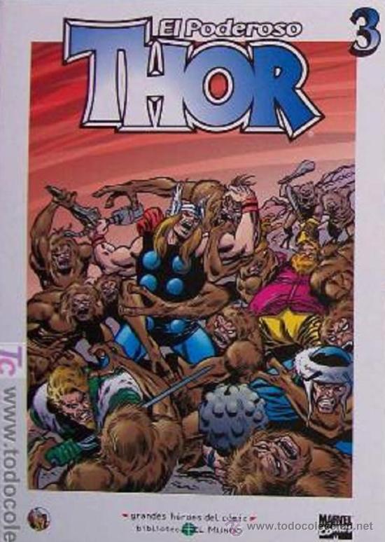 C&oacute;mics: El Poderoso Thor 3. Colecci&oacute;n grandes h&eacute;roes del c&oacute;mic. 194 p&aacute;ginas. - Foto 1