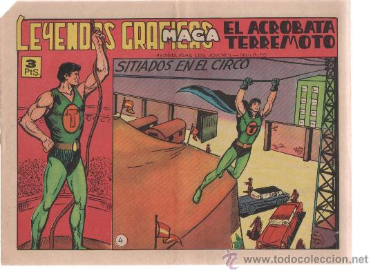 C&oacute;mics: acrobata terremoto n&ordm; 4 original - Foto 1