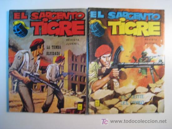 C&oacute;mics: SARGENTO TIGRE. ED. VILMAR 1972. LOTE 2 NUMS - Foto 1