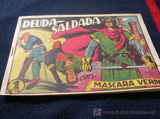 C&oacute;mics: MASCARA VERDE ORIGINAL EL 11 ESTADO PLANCHA CJ 22 - Foto 1