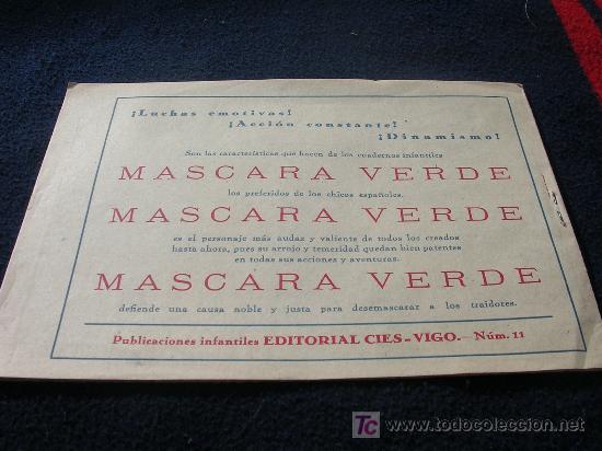 C&oacute;mics: MASCARA VERDE ORIGINAL EL 11 ESTADO PLANCHA CJ 22 - Foto 2