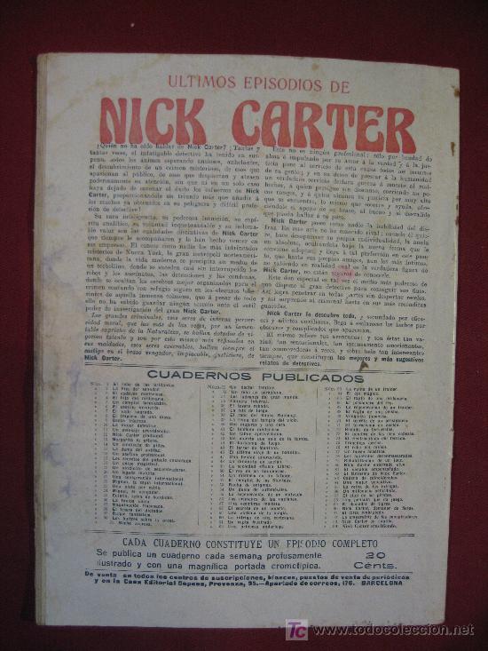 C&oacute;mics: NICK CARTER - N&ordm; 95 - EL TAXIMETRO VERDE - Foto 3