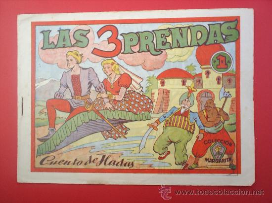 C&oacute;mics: LAS TRES PRENDAS-CUENTOS DE HADAS-COLECCION MARGARITA-EDIT. FAVENCIA