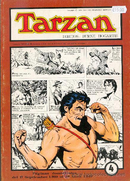 C&oacute;mics: TARZAN N&ordm;4,GRANDES CL&Aacute;SICOS DE LOS COMICS DEL PASADO - Foto 1