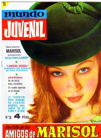 Comics : Revista de los amigos de Marisol. n&ordm; 3. Mundo juvenil. Marisol  un disco para vosotras.