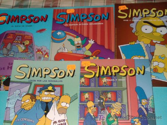C&oacute;mics: LOTE 5 COMICS DE LOS SIMPSON - Foto 1