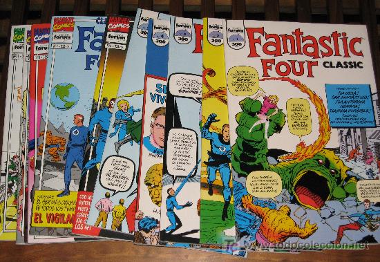 C&oacute;mics: FANTASTIC FOUR CLASSIC - 11 NUMEROS - COMPLETA - 4 FANTASTICOS - FORUM - Foto 1