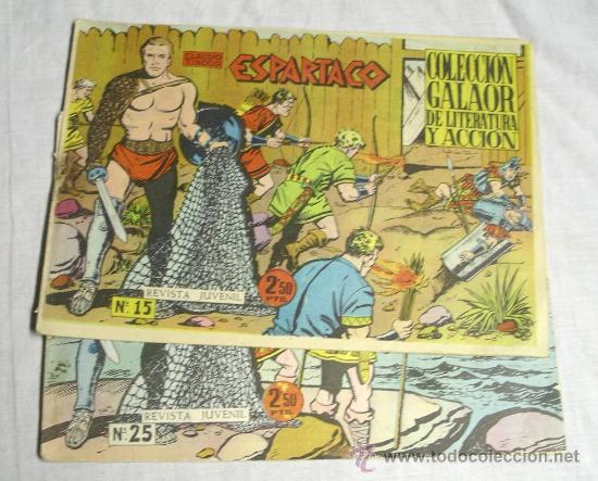 Comics : Espartaco nº 15 y 25