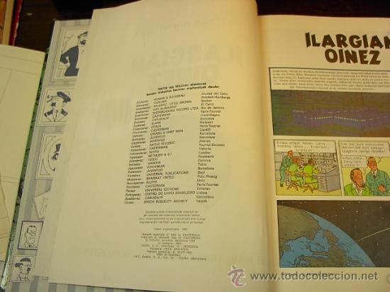C&oacute;mics: TINTIN: ILARGIAN OINEZ, ED. ELKAR 1990 - Foto 2