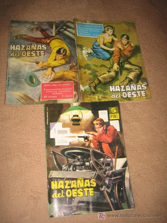 C&oacute;mics: LOTE DE 3 COMICS HAZA&Ntilde;AS DEL OUESTE - EDICIONES TORAY 1959 - N&ordm; 3, 17,39 - Foto 1