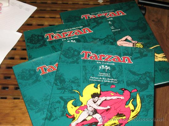C&oacute;mics: TARZAN DE HAROLD FOSTER - EDICIONES B - 4 TOMOS - COMPLETA - MBE - Foto 1