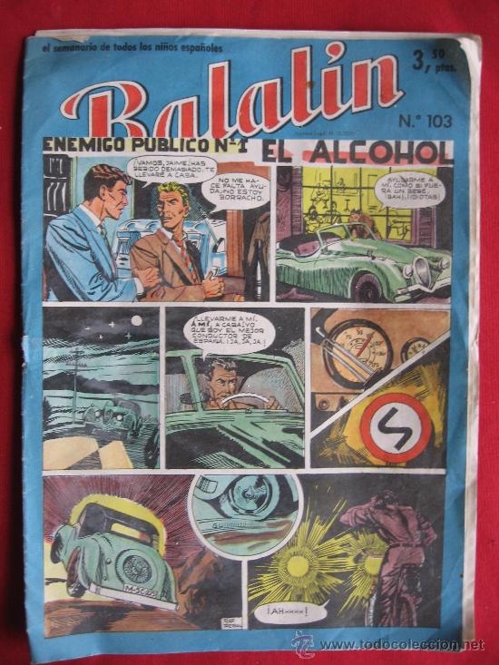 C&oacute;mics: BALALIN - ENEMIGO PUBLICO N&ordm;1 - EL ALCOHOL - N&ordm; 103 - Foto 1