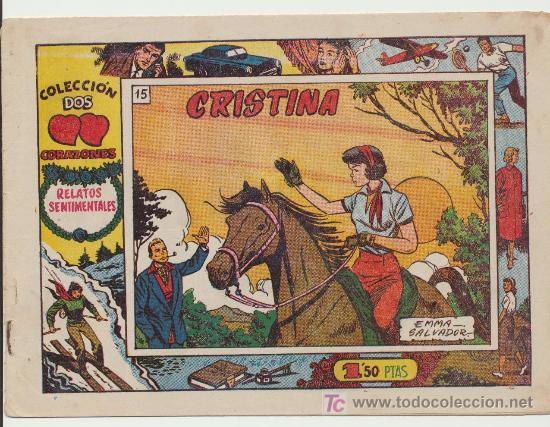 C&oacute;mics: Dos Corazones n&ordm; 15. Indedi 1959. - Foto 1