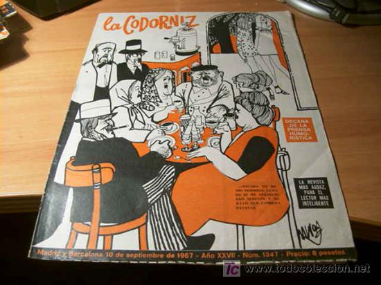 C&oacute;mics: LA CODORNIZ . N&ordm; 1347 ( 10 - SEPTIEMBRE - 1967 ) - Foto 1