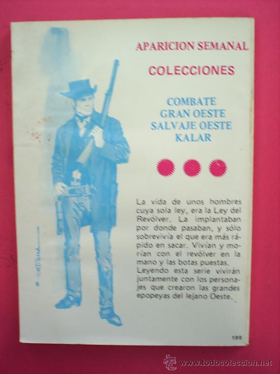 C&oacute;mics: COMBATE N.199,PRODUCCIONES EDITORIALES 1980 - Foto 2