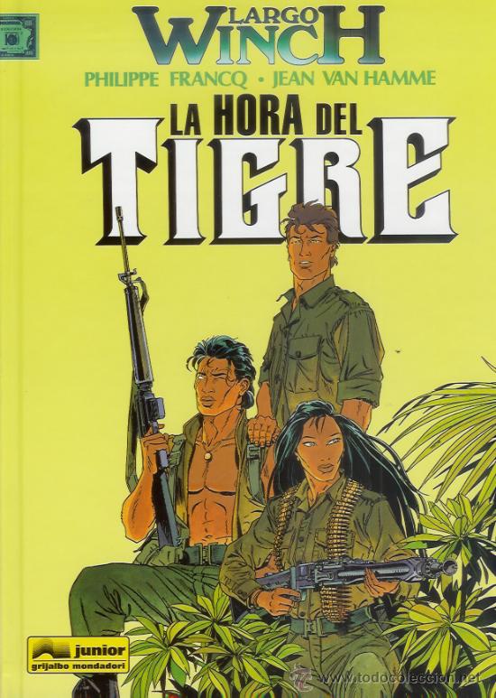 C&oacute;mics: LARGO WINCH: LA HORA DEL TIGRE (VAN HAMME) ED. JUNIOR 1997 - Foto 1