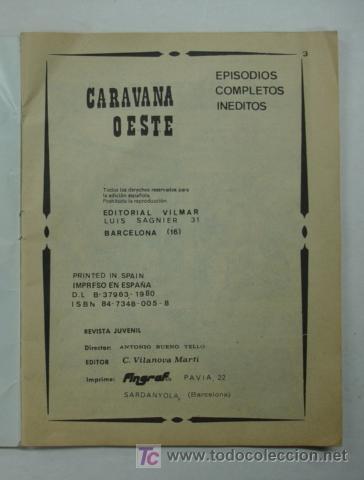 C&oacute;mics: CARAVANA OESTE. LA EXPLOSI&Oacute;N. 1980. (EDIT. VILMAR) 34 P&Aacute;G. - Foto 2