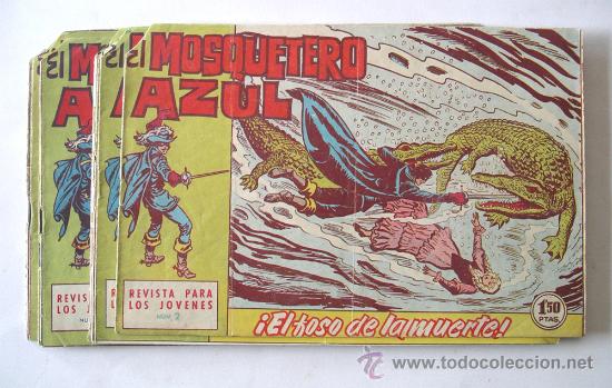 C&oacute;mics: El Mosquetero Azul n&ordm; 2, 3, 6, 7, 9, 10, 12, y 18 - Foto 1