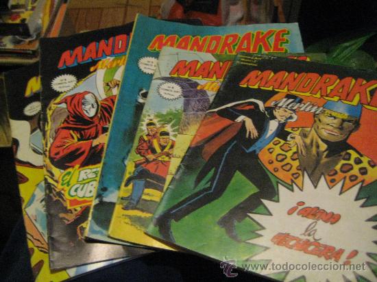 C&oacute;mics: LOTE DE 6 COMIC DE &rdquo;MANDRAKE&rdquo; NUMEROS: 2-4-5-6-7-8 DE COMICS ART.1980 - Foto 1