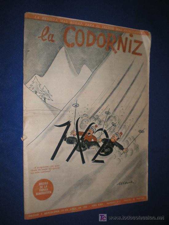 C&oacute;mics: REVISTA LA CODORNIZ N&ordm; 1117 - A&Ntilde;O 1963