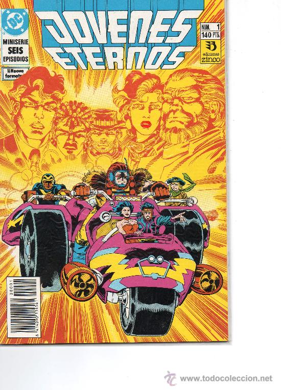 C&oacute;mics: JOVENES ETERNOS       DE ZINCO   COMPLETA 6  NUMEROS - Foto 1