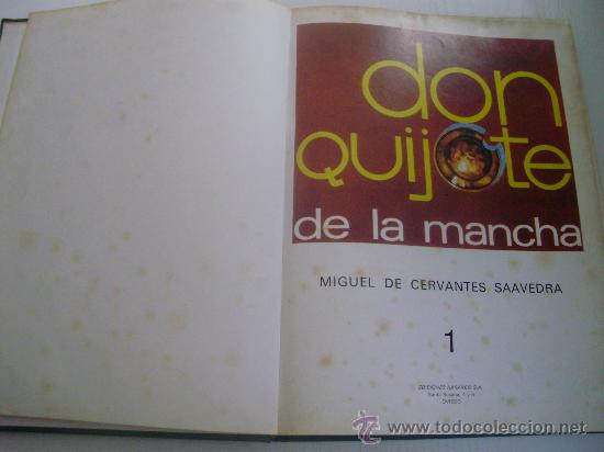 C&oacute;mics: DON QUIJOTE DE LA MANCHA - 6 TOMOS EN FORMATO COMIC - A&Ntilde;O 1.972 - Foto 2