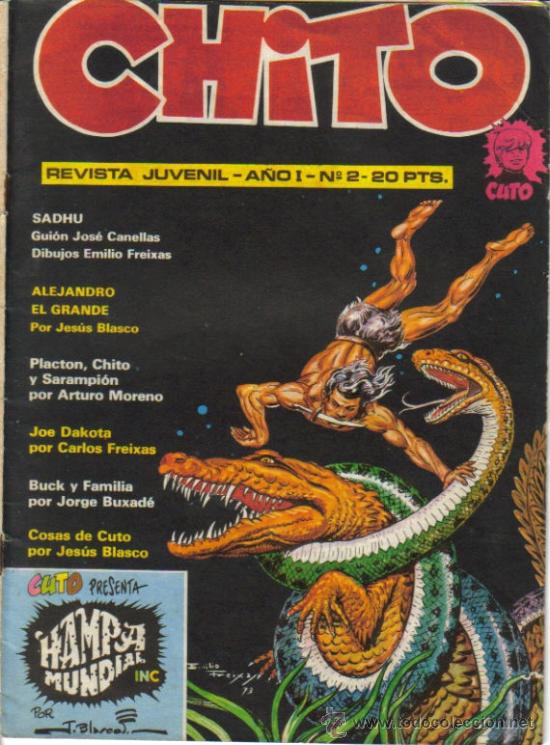 C&oacute;mics: CHITO ( JUAN MARTIN PAV&Oacute;N ) ORIGINAL 1974 LOTE - Foto 1