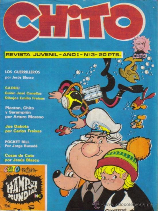 C&oacute;mics: CHITO ( JUAN MARTIN PAV&Oacute;N ) ORIGINAL 1974 LOTE - Foto 2