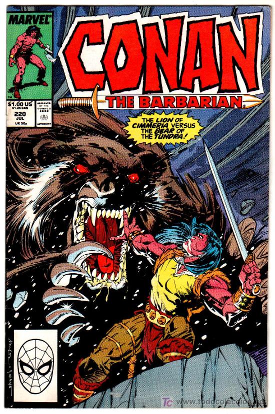 C&oacute;mics: CONAN THE BARBARIAN N&ordm; 220 JULIO 1989 - Foto 1