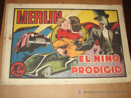 C&oacute;mics: MERLIN - EL NI&Ntilde;O PRODIGIO  - 1,50 PESETAS- - Foto 1