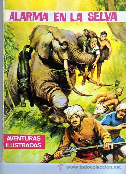 C&oacute;mics: COMIC COLECCION AVENTURAS ILUSTRADAS ALARMA EN LA SELVA - Foto 1