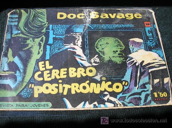 C&oacute;mics: DOC SAVAGE n&ordm; 10, EL CEREBRO POSITRONICO. Edit. Rollan 1961 - Foto 1