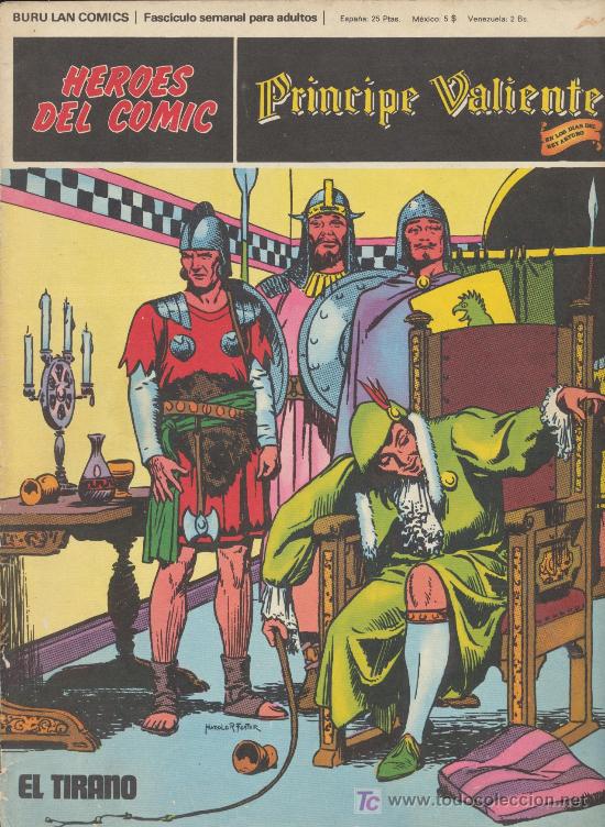 C&oacute;mics: Pr&iacute;ncipe Valiente n&ordm; 8. Buru Lan 1972. - Foto 1
