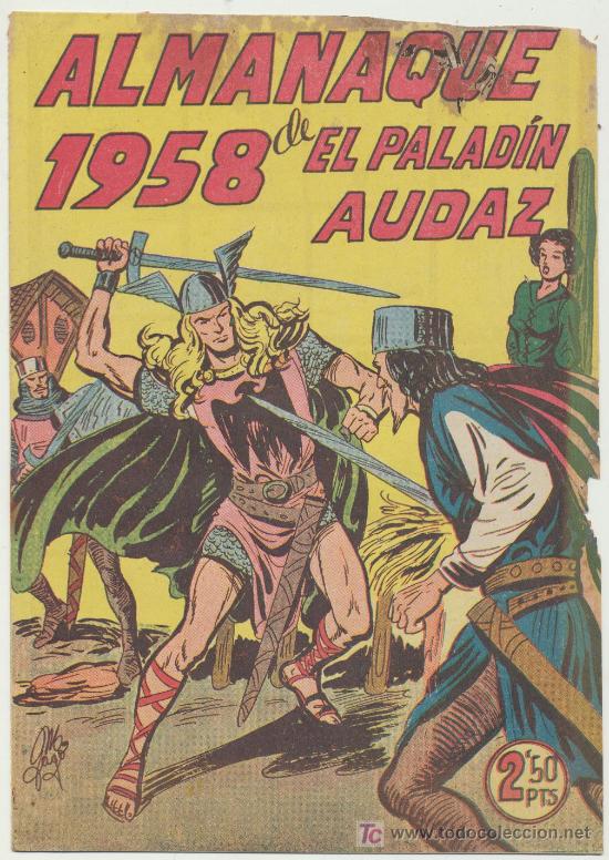 C&oacute;mics: El Palad&iacute;n Audaz. Almanaque 1958. - Foto 1