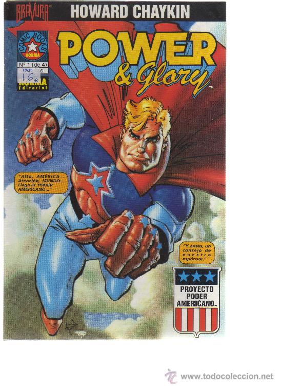 C&oacute;mics: Power & Glory - Howard Chaykin (Colecci&oacute;n Completa 4 ejemplares) - CJ35 - Foto 1