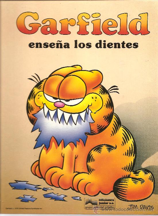 C&oacute;mics: GARFIELD N&ordm; 1 GARFIELD ENSE&Ntilde;A LOS DIENTES, EDICIONES JUNIOR 1989 - Foto 1